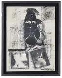 Trusting by Riva Leviten, 1999, Encaustic on board, offered May 2022