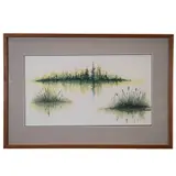 Trappers Island Vermont by H. Steven Benson, Watercolor, offered May 2022