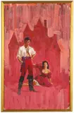 Man with Sword by James Meese, Oil on board, offered May 2022