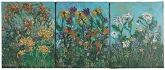 Garden paintings by Joseph Barr, 1996, Oil on canvas. All, offered May 2022