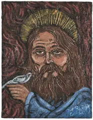 Tissue and by Joseph Barr, acrylic on canvas, offered May 2022