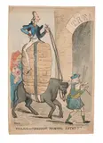 William the Conqueror's Triumphal Entry!!! by Richard Newton, 1796, etching, offered Feb 2022