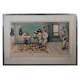 Pin the Tail on the Donkey by Marcia Marx, lithograph, offered Feb 2022