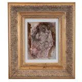 Figure by Jack, Gouache, ink wash and mixed media on paper, offered Feb 2022