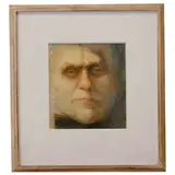 Man with Scar by William Thomson, 1990, Oil on canvas laid on board, offered Feb 2022
