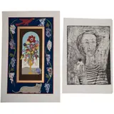 Screen-print and by William McCloy, etching, offered Feb 2022