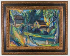 Landscape. Circa by Jean Liberte, 1930, Oil on paper laid on board, offered Oct 2021