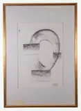 Abstract by Yuri Kalendarev, Charcoal, offered Oct 2021