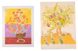 Carnations by et al. John Grillo, lithograph, vase of flowers, ed. AP 19/45. Signature illegible, lower right, offered Oct 2021