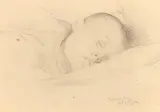 Portrait of a Sleeping Boy by Philip Naviasky, Graphite on paper, offered Oct 2021