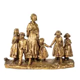Fete au Village by Joseph D'Aste, bronze figural group, sold Sep 2024