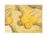 Les Citrons - c. 1990 by Stuart Roper, oil on canvas, sold Oct 2024