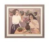 Chez la Fleuriste -1982 by Colette Boivin, oil on canvas, sold Oct 2024