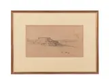 Black Mesa by Edward Borein, etching on paper, sold Oct 2024