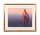 Sunset - 1980 by R. C. Gorman, lithograph on paper, sold Oct 2024