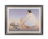 Trading Woman - 1985 by R. C. Gorman, lithograph on paper, sold Oct 2024