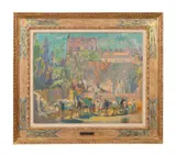 The Demolition of the House of Degas - 1909 by William Samuel Horton, oil on board, sold Oct 2024