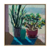 Succulents and Sunlight by David A. Williams, oil on canvas, sold Oct 2024