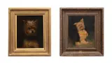 Untitled - Portrait of Terrier - late 19th century by Charles Andrew Sellar Rsw, oil on canvas, sold Oct 2024