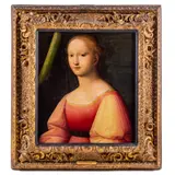 Untitled by Also Dei Piccinelli., Oil on canvas mounted to board, sold Apr 2022