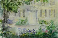 DE artist by Eugenia Eckford Rhoades, watercolor on paper, sold Oct 2018
