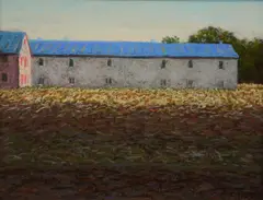 Untitled by Bob Richey, pastel "Long Barns, sold Oct 2018