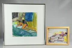 PA/NJ artist by Lucy Glick, oil on board, sold Oct 2018