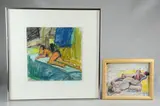 PA/NJ artist by Lucy Glick, oil on board, sold Oct 2018