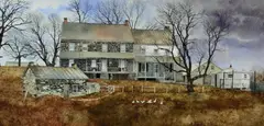 Untitled by Peter Sculthorpe, watercolor "Autumn Ducks", sold Oct 2018
