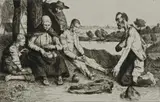 Untitled by William Strange, drypoint etching on paper "Prodigal Son", sold Oct 2018