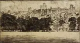 Untitled by Joseph Pennell, etching on paper "Royal Windsor", sold Oct 2018