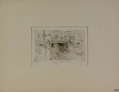 Untitled by Joseph Pennell, etching on paper "Gloucester Road", sold Oct 2018