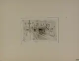 Untitled by Joseph Pennell, etching on paper "Gloucester Road", sold Oct 2018