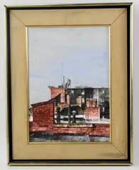 New York by Gerhardt Liebmann, oil on masonite, sold Apr 2023