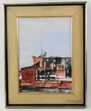 New York by Gerhardt Liebmann, oil on masonite, sold Apr 2023