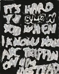 It's Hard to Blow Ya by Brett Charles Seiler, 2018, oil on canvas, sold Sep 2021