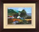 Cape Landscape with Barn and Arum Lilies by Ian Hertslet, oil on board, sold Sep 2021