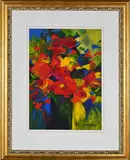 Still Life with Flowers by Fiona Ewan Rowett, 1998, acrylic on paper, sold Sep 2021