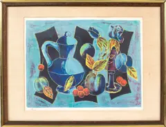 Untitled by Tony Agostini, lithograph in colors, sold Jan 2022