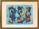 Untitled by Tony Agostini, lithograph in colors, sold Jan 2022