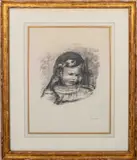 Claude Renoir by Pierre-Auguste Renoir, 1904, lithograph, sold Apr 2022