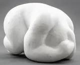 Untitled by Fiona Maher, marble stone sculpture of a recumbent nude female form, sold Apr 2022