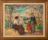 Le Printemps by Georges d'Espagnat, 1910, oil on canvas, sold May 2022