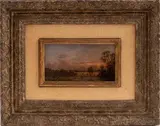Untitled by Martin Johnson Heade, oil on board painting, sold May 2022