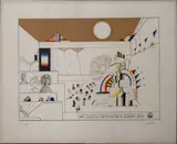 Untitled by Saul Steinberg, lithograph, sold Jul 2022