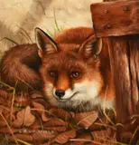 Untitled by Carl Andrew Whitfield, oil on board, sold Jul 2024