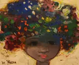 Chili-Chili by Tresna Suryawan, oil on canvas, sold Jul 2024