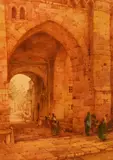 City Gate, Jerusalem by Noel Leaver, watercolour, sold Jul 2024
