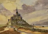 Untitled by J.O. Swinn, watercolour, sold Jul 2024