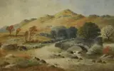 Rustie Bridge by Sydney Scott, watercolour, sold Jul 2024